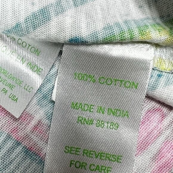 Lilly Pulitzer Top Womens Size M Linzy Tassel Sea Salt And Sun Colorful Knit - Picture 9 of 12